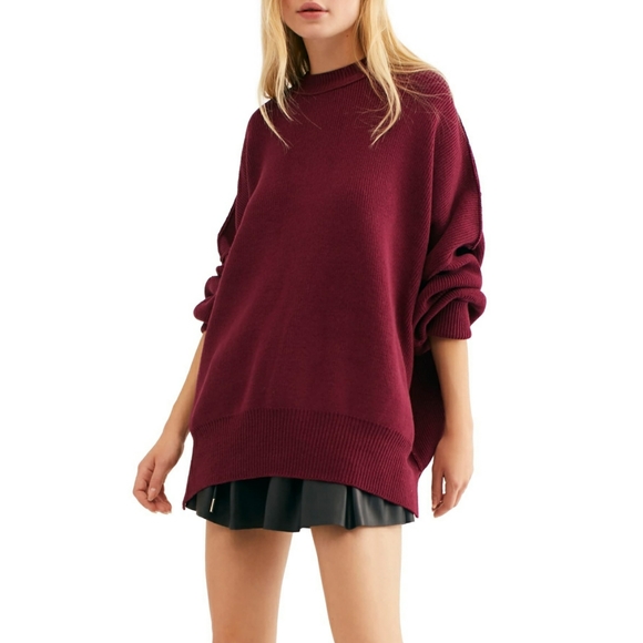 Free People Tops - Free People Easy Street Wine Tunic Top
